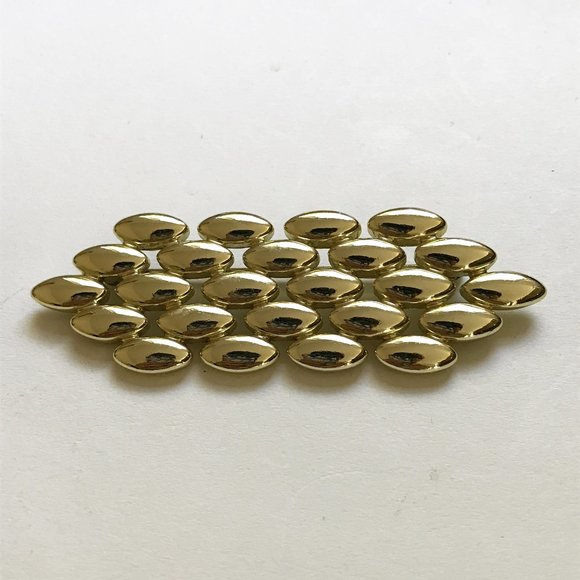 Givenchy Gold Tone Hexagonal Oval Pattern Brooch - Picture 1 of 7